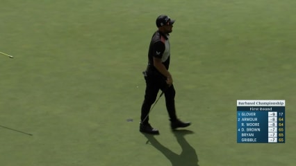 Andy Sullivan makes birdie on No. 15 at Barbasol