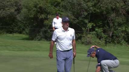 Matt Gogel makes birdie on No. 14 at Rogers Charity Classic