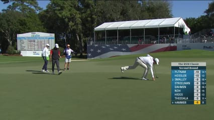 Cole Hammer's hole-high approach leads to birdie at The RSM Classic
