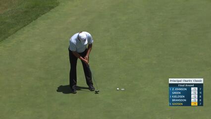 Retief Goosen makes birdie on No. 8 at Principal Charity Classic