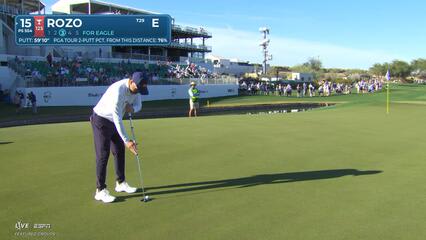 Marcelo Rozo sinks 9-foot birdie putt on No. 15 at WM Phoenix Open