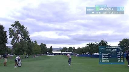 Matt McCarty makes birdie on No. 16 at Albertsons Boise Open