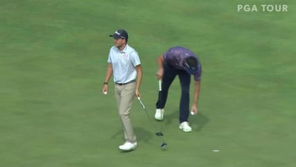 Lee Hodges makes birdie on No. 15 at Korn Ferry Tour Champ