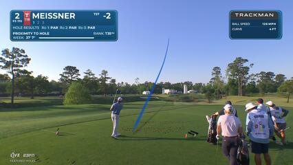 Mac Meissner sinks a 26-foot birdie putt on No. 2 at Texas Children's