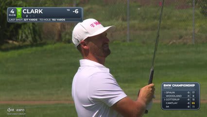 Wyndham Clark gets up-and-down from 190 yards for birdie on No. 4 at BMW Championship