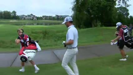 Michael Johnson cozies tee shot to yield birdie at Simmons Bank Open