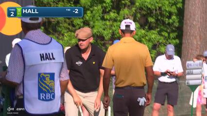 Harry Hall drains 15-foot putt for birdie on No. 2 at RBC Heritage