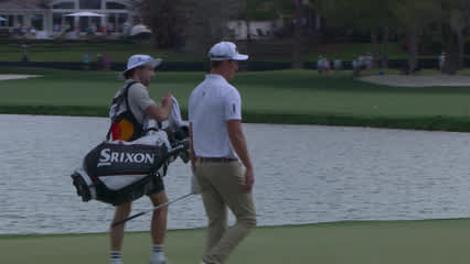 Andrew Putnam holes out 34-foot birdie putt on No. 6 at Arnold Palmer