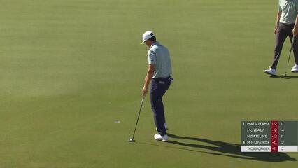 Michael Thorbjornsen sinks 9-foot birdie putt on No. 17 at WM Phoenix Open