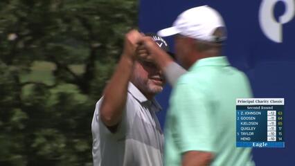 David Bransdon makes Eagle on No. 18 at Principal Charity Classic