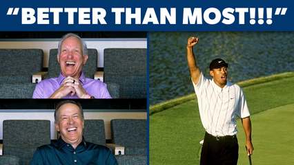 Announcers rewatch Tiger's iconic 'better than most' putt at 2001 THE PLAYERS