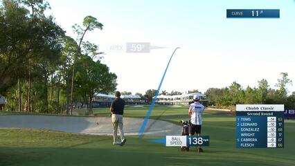Michael Wright makes birdie on No. 18 at Chubb Classic