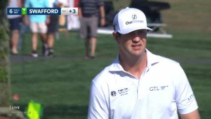 Hudson Swafford escapes the thick rough to set up birdie at Arnold Palmer