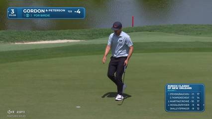 Gordon/Peterson makes birdie on No. 3 at Zurich Classic
