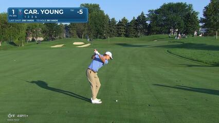 Carson Young makes birdie on No. 1 at 3M Open