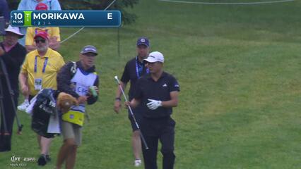 Collin Morikawa's 139-yard approach sets up birdie on No. 10 at RBC Canadian