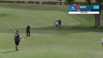 Mike Weir makes par putt on No. 15 at Sanford International