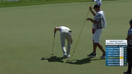 Team Sabbatini/Gay makes birdie on No. 17 at American Family Insurance Championship