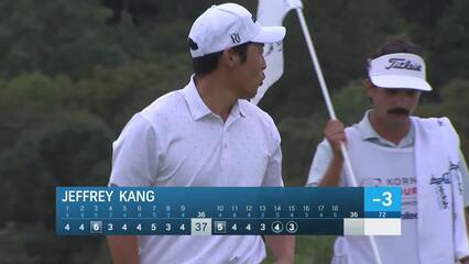 Jeffrey Kang makes birdie on No. 15 at Korn Ferry Tour Champ