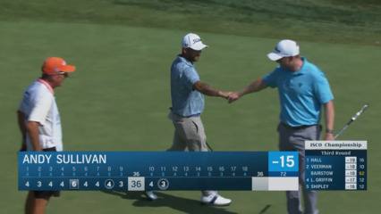 Andy Sullivan sinks a 65-foot eagle putt at ISCO Championship