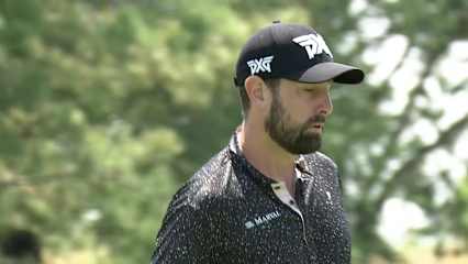Cristobal Del Solar drops left-to-right birdie putt at Utah Championship