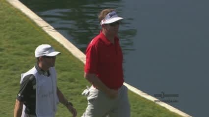 Charlie Beljian birdies No. 17 of Round 2 at THE PLAYERS