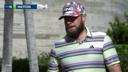 Tyrrell Hatton's 10-footer for birdie at Sony Open