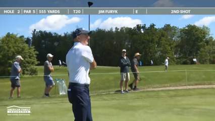 Jim Furyk's impressive second leads to birdie at American