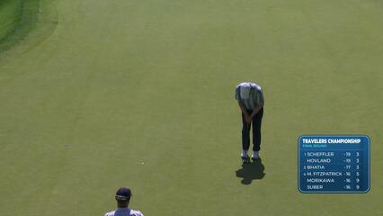 Robert MacIntyre makes birdie on No. 11 at Travelers
