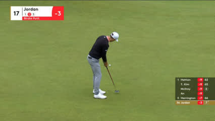 Matthew Jordan makes 18-foot birdie at Genesis Scottish Open