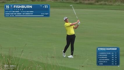 Patrick Fishburn makes birdie on No. 15 at Wyndham