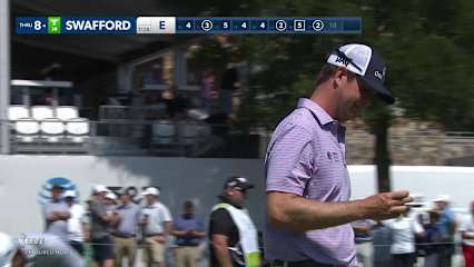 Hudson Swafford makes birdie on No. 17 at AT&T Byron Nelson