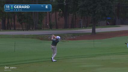 Ryan Gerard makes birdie on No. 11 at Wyndham