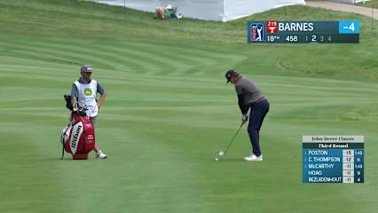 Ricky Barnes makes birdie on No. 18 at John Deere