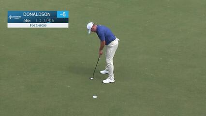 Jamie Donaldson makes birdie on No. 16 at James Hardie Pro Football Hall of Fame Invitational