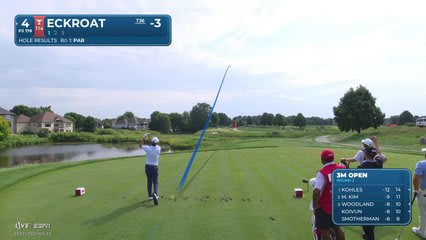 Austin Eckroat hits tee shot to 6 feet, sets up birdie on No. 4 at 3M Open