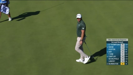 Dean Burmester makes birdie on No. 8 at The American Express