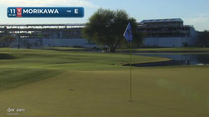 Collin Morikawa hits 169-yard approach to 9 feet, makes birdie on No. 11 at WM Phoenix Open