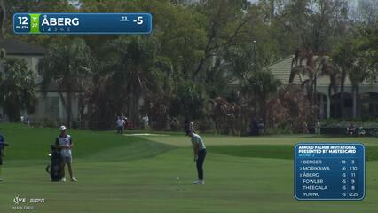 Ludvig Åberg hits 219-yard approach to 42 feet, sets up birdie on No. 12 at Arnold Palmer
