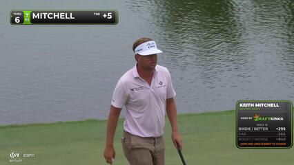 Keith Mitchell sinks 11-foot birdie putt on No. 15 at Cadillac