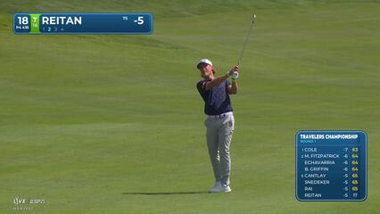 Kristoffer Reitan's 125-yard approach sets up birdie on No. 18 at Travelers
