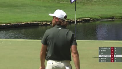 Tommy Fleetwood holes 42-foot approach for birdie on No. 4 at FedEx St. Jude