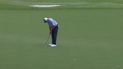 Ken Duke makes birdie on No. 16 at Mitsubishi