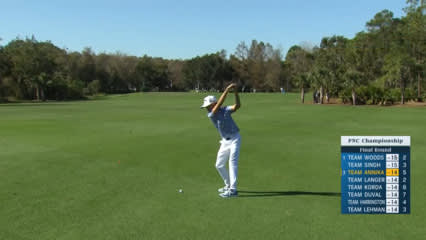 Will McGee's beautiful approach sets up birdie at PNC Championship