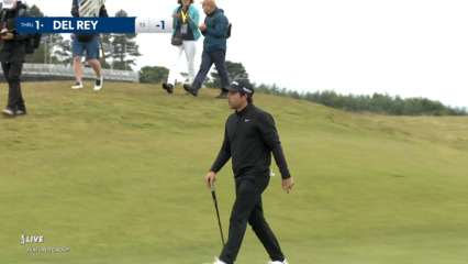 Alejandro Del Rey makes birdie putt at Genesis Scottish Open