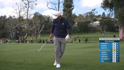 Collin Morikawa hits 136-yard approach to 9 feet, sets up birdie on No. 7 at The Genesis