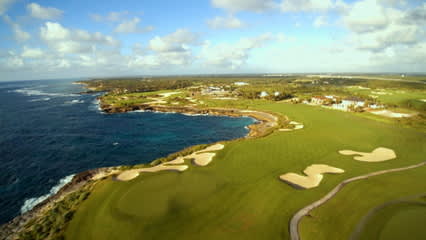 An outlook of the ‘Devil’s Elbow’ at Corales Golf Course