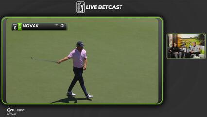 Andrew Novak makes birdie on No. 6 at Truist Championship
