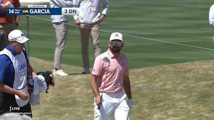 Sergio Garcia sticks it from the rough to set up birdie at WGC-Dell Match Play