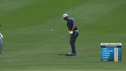 Derek Ernst holes out from 40 yards for eagle at Mexico Open
